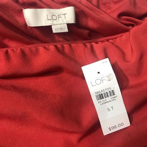 Loft Strapless Color Block Dress w/ Shelf Bra - Picture 5 of 6